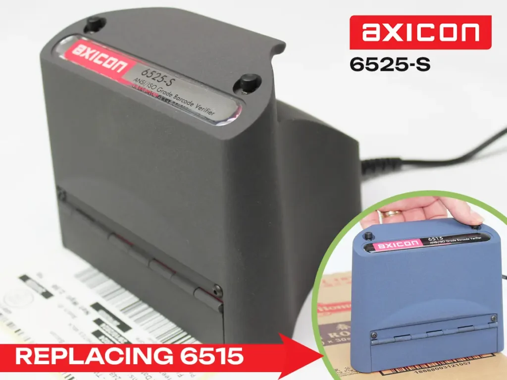 The Axicon 6525 – S is designed for all barcodes where a 5, 6, 10 or 20 mil aperture is mandatory (such as EAN8, EAN13, UPC-A, UPC-E, GS1-128 and ITF-14), up to 125mm width including quiet zones. For the user who needs to verify barcodes on both consumer unit (point of sale) products and also the smaller sized traded pack barcodes – typically those printed Thermal or thermal transfer to labels).