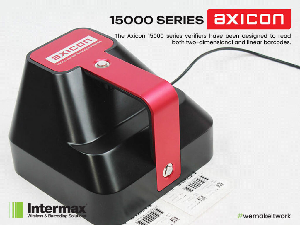 Intermax Barcode Verification - 15000 series Axicon, The Axicon 15000 series verifiers have been designed to read both two-dimensional and linear barcodes