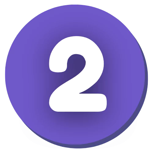 purple circle with no. 2