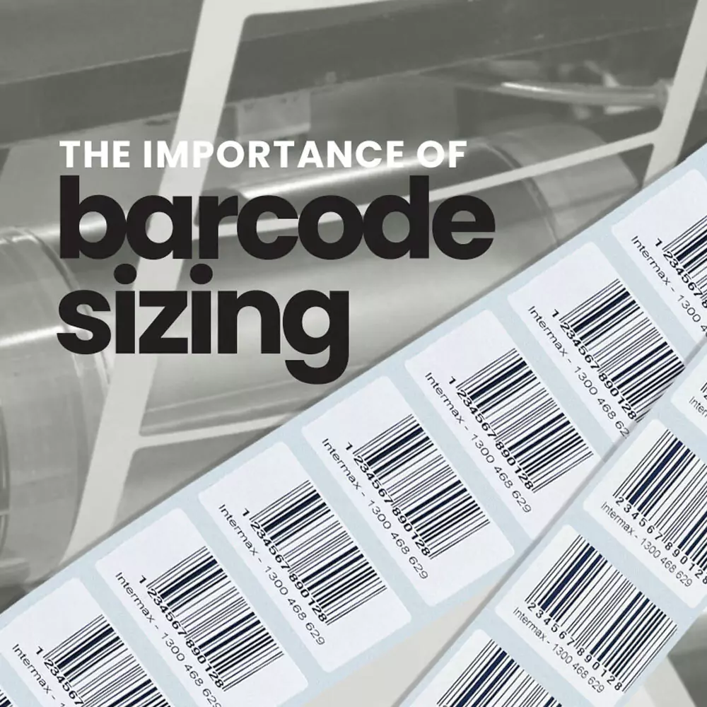 Printed barcode labels showcasing the importance of barcode sizing for optimal scanning and compliance.